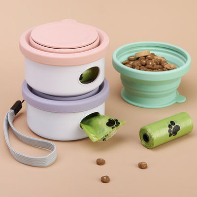 شراء 150 مل كأس كلب قابلة للطي من السيليكون OEM ODM قابلة للطي كأس كلب طعام الحيوانات الأليفة التصنيع عبر الإنترنت