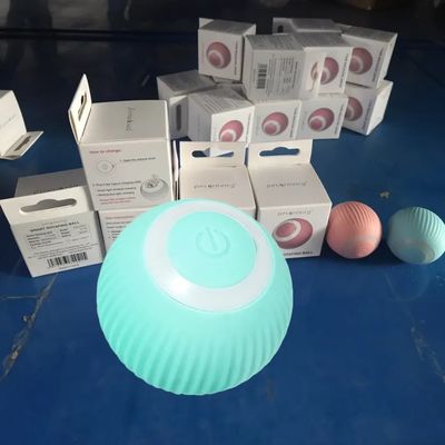 شراء قطة لعبة الحيوانات الأليفة التلقائية الذكية الكهربائية الإلكترونية الكرة التفاعلية لعب داخلي ABS التصنيع عبر الإنترنت