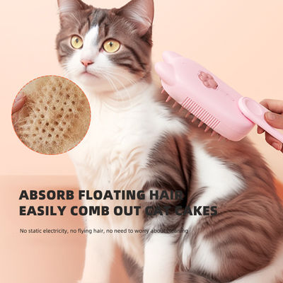 فرشاة إزالة شعر الحيوانات الأليفة الزرقاء للكلاب والقطط قابلة للغسل يدويًا